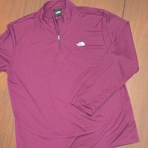 THE NORTH FACE Men's XL Maroon Half-Zip Top